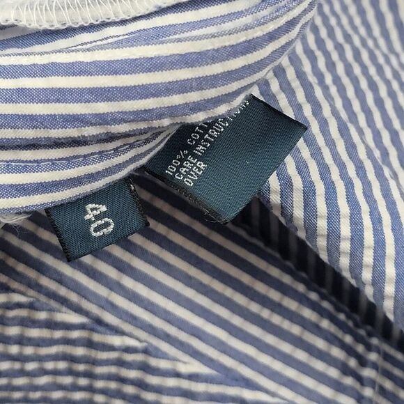 Polo Ralph Lauren Shorts Men’s 40 Blue White Stripe Seersucker Golf - Picture 8 of 9